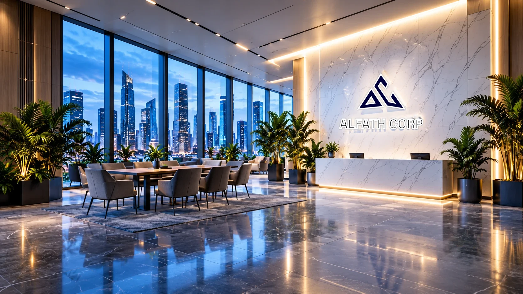 Alfath Corp office interior scene